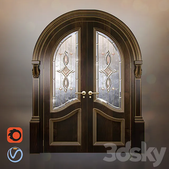 Classic Doors - Arch 3D Model