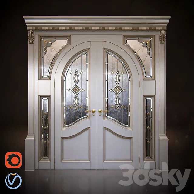 Classic doors - arch 3DModel
