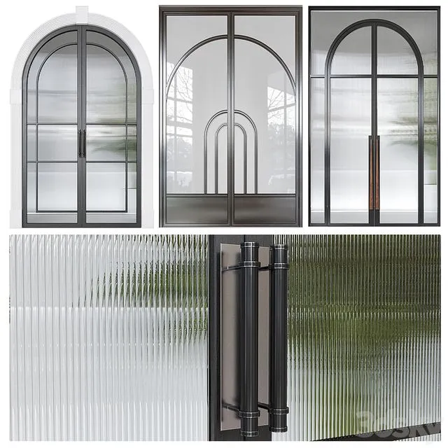 Classic doors set 3D Model