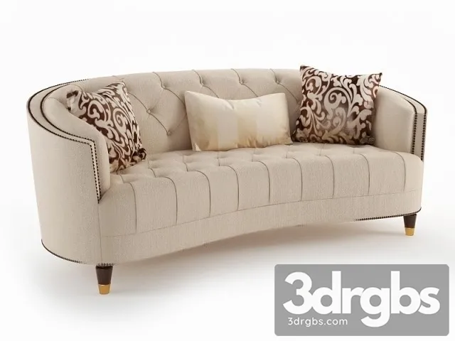 Classic Elegance Sofa 3D Model Free