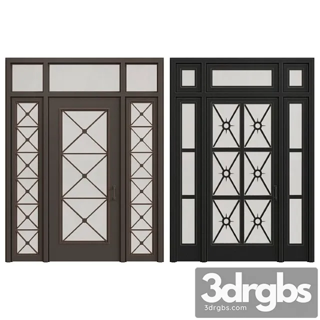 Classic entrance doors 3D Model Free