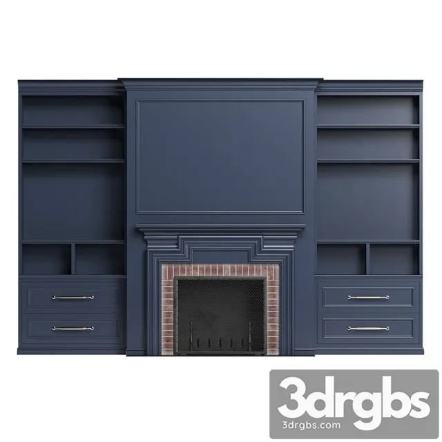 Classic fireplace 3 3D Model Free