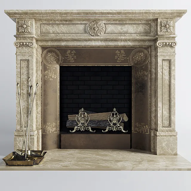 Classic fireplace 3DModel