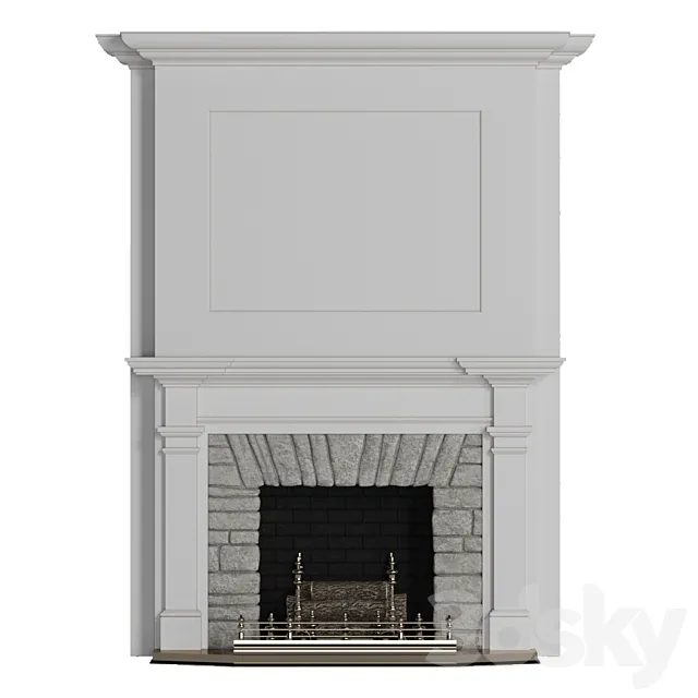 Classic fireplace 3DModel