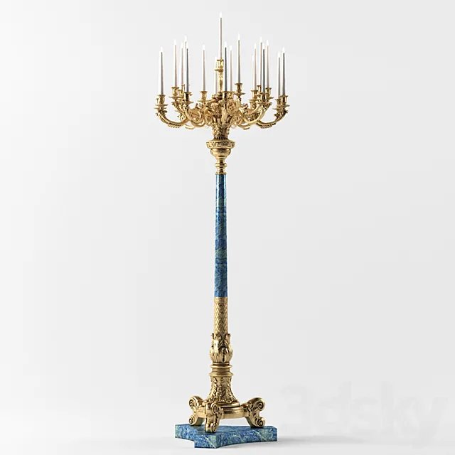 Classic floor lamp BALDI 3D Model