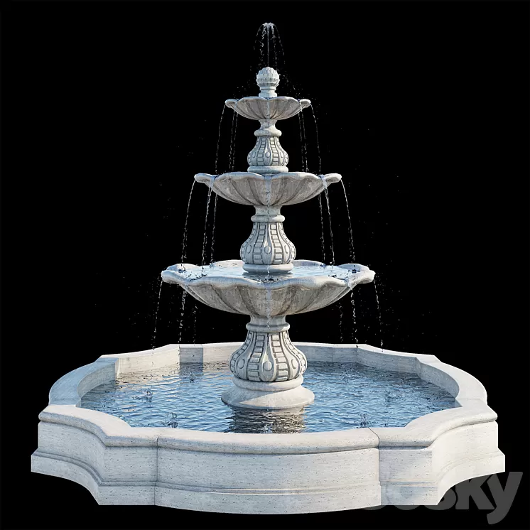 Classic Fountain 1 3D Model