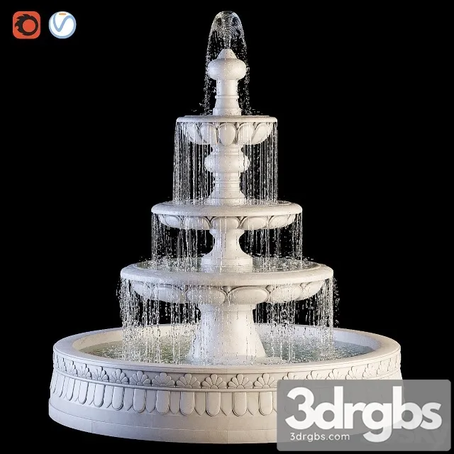 Classic Fountain 3D Model Free