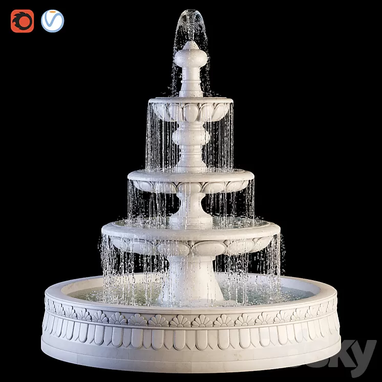 classic fountain 3D Model