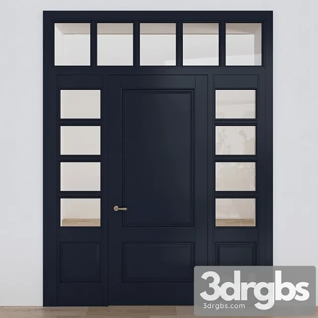 Classic front door 3D Model Free