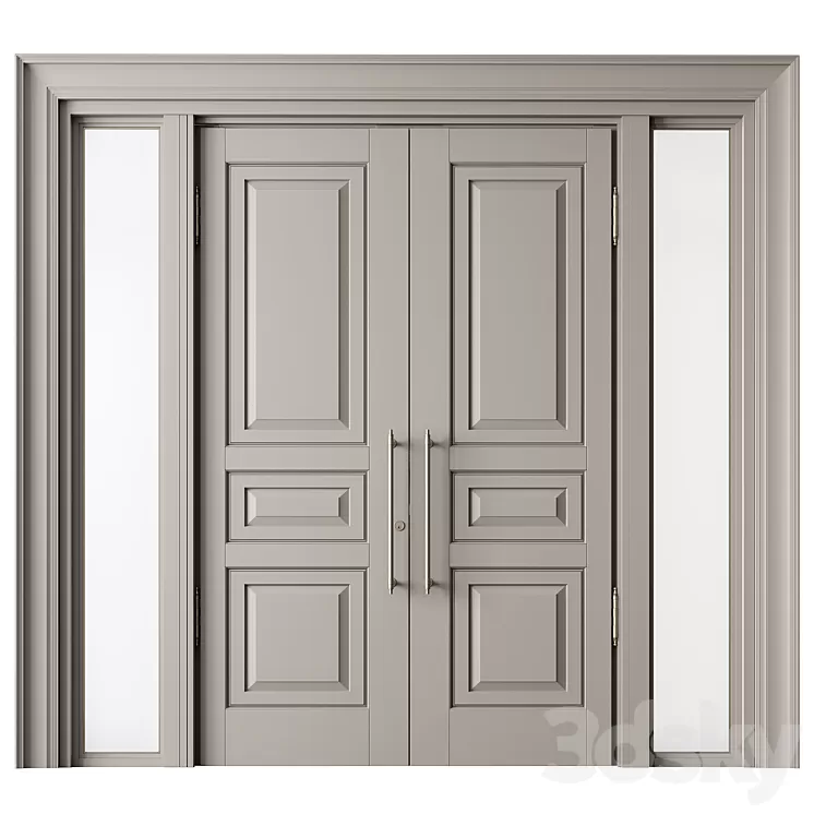 Classic Front Door - Set 66 3D Model Free