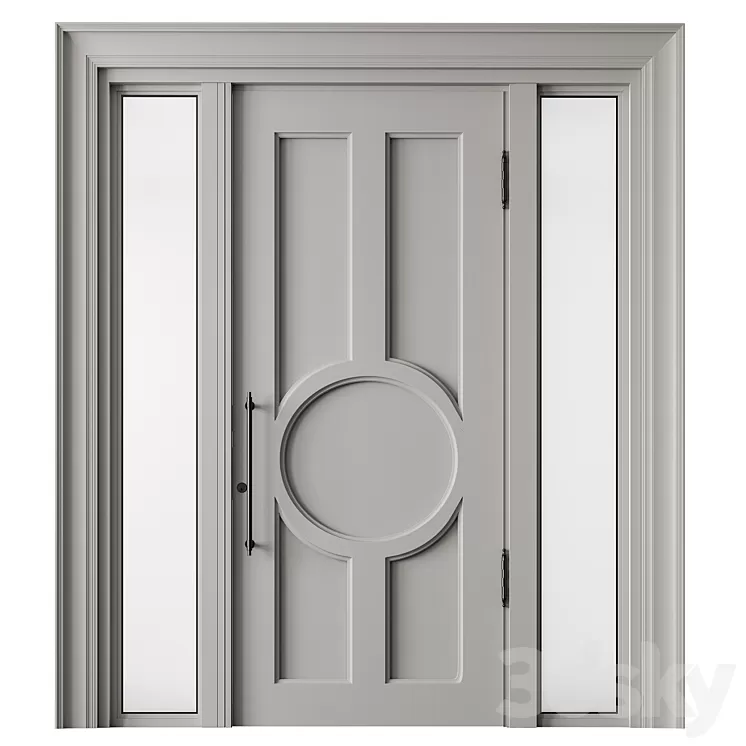 Classic Front Door - Set 67 3D Model Free