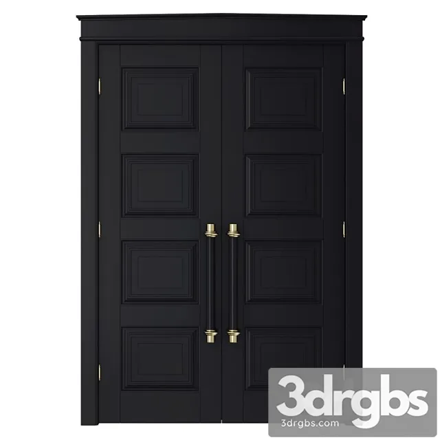 Classic front door_2 3D Model Free
