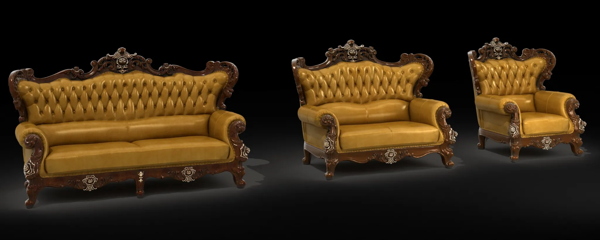 Classic Furniture - 3D Model - PB632-2C