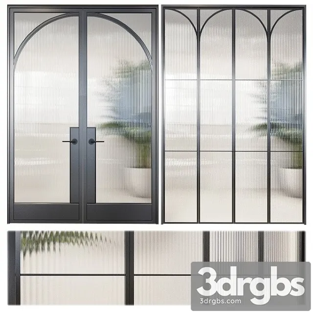 Classic Glass Door 3D Model Free