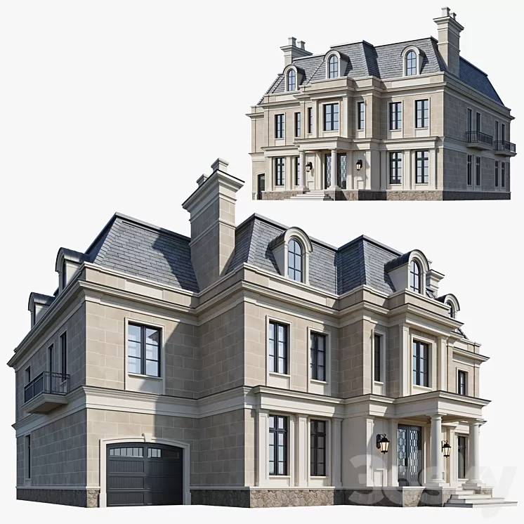 Classic house 3 3D Model