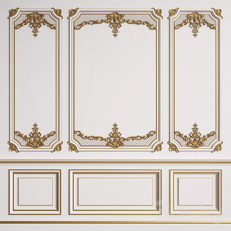 Classic Interior Decor 4 3D Model Free