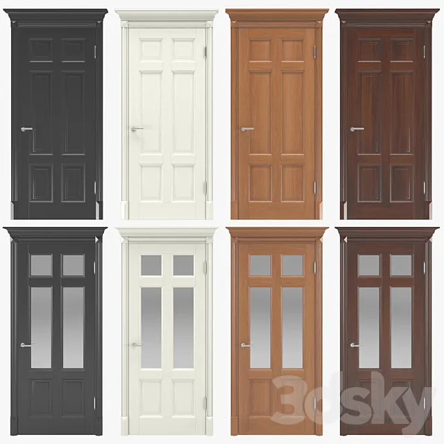 Classic interior doors 05 3DModel