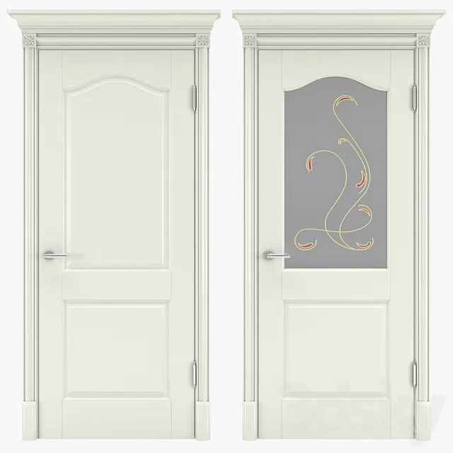 Classic interior doors 07 3DModel