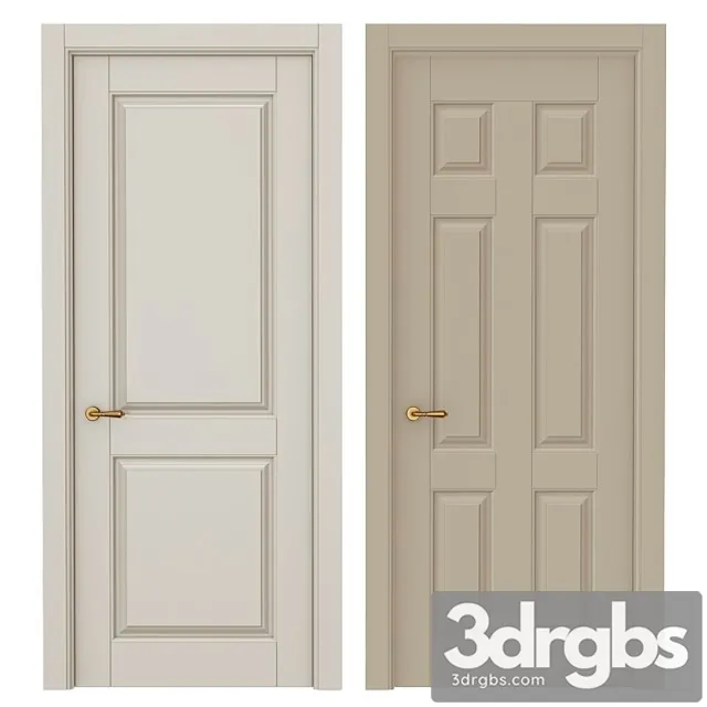 Classic interior doors 10 3D Model Free