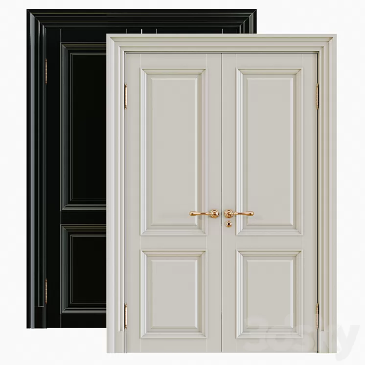 Classic interior doors 3D Model