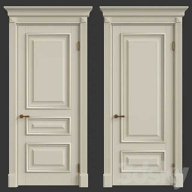 Classic interior doors 3DModel