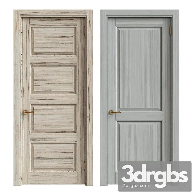 Classic interior doors 4 3D Model Free