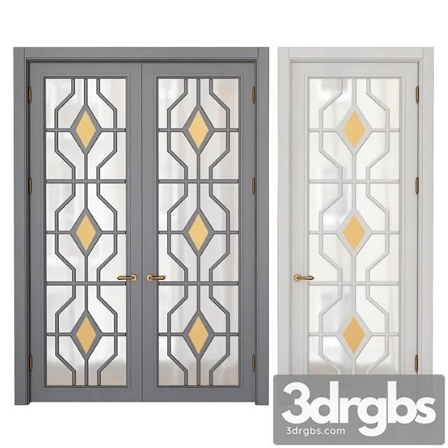 Classic interior doors 5 (2) 3D Model Free