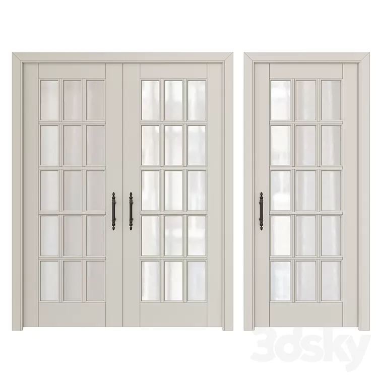 Classic interior doors 8 3D Model