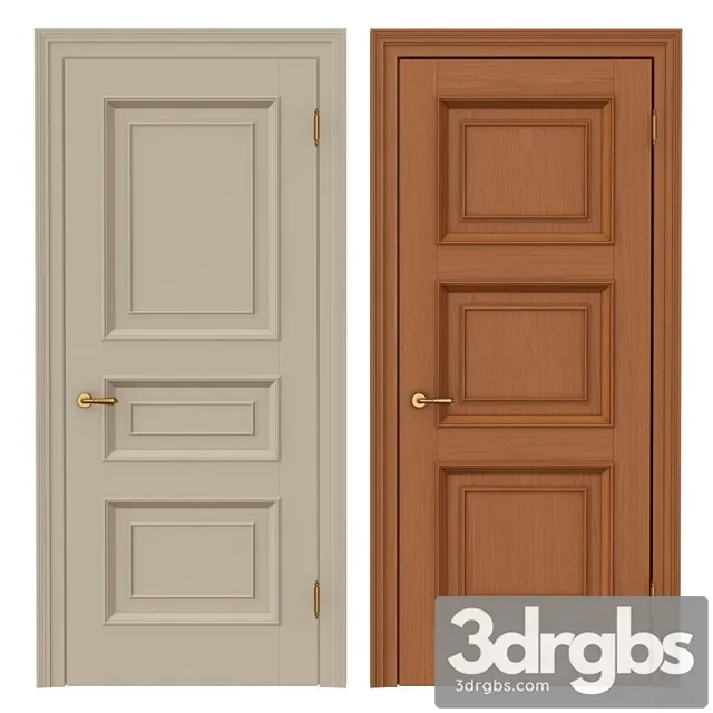 Classic interior doors 9 3D Model Free