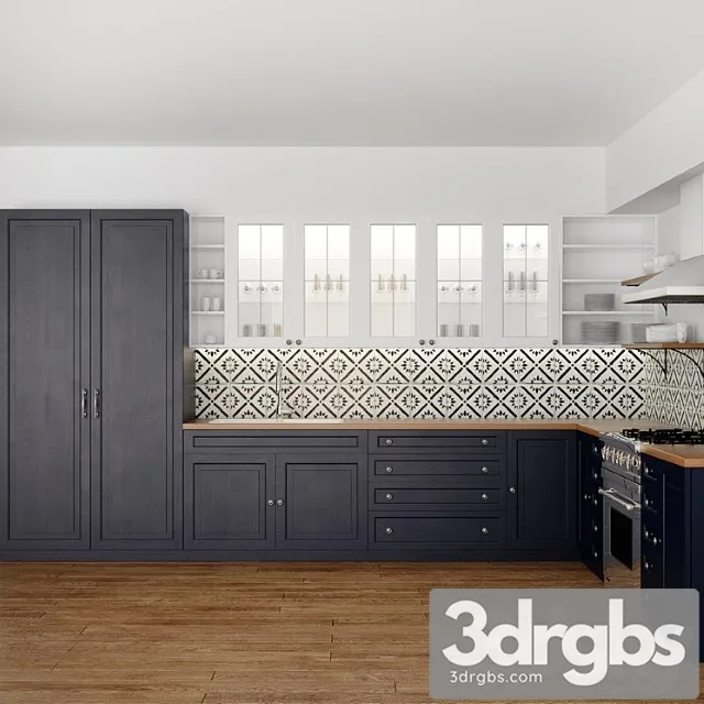 Classic Kitchen 28 3D Model Free