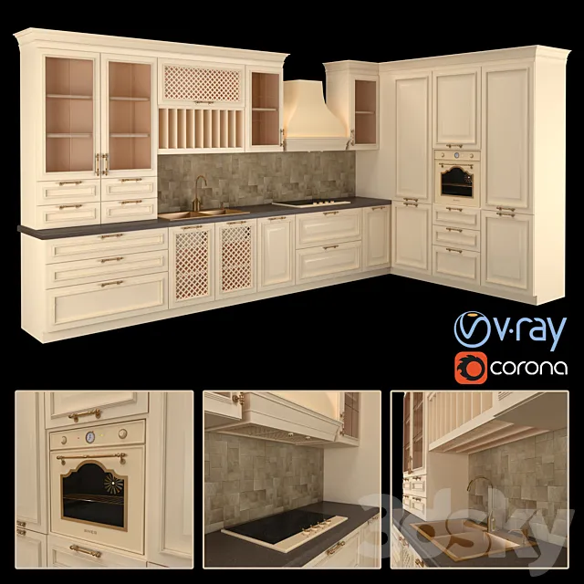 Classic kitchen 3D Model