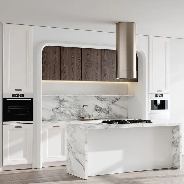 Classic Kitchen Appliance Bosch Kitchen Set 78 3D Model