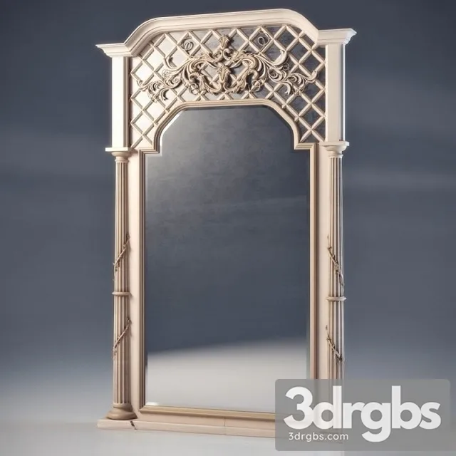 Classic Large Window Frames 3D Model Free