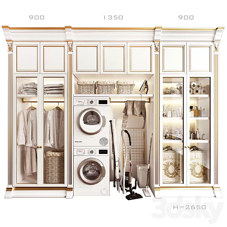 Classic laundry 3D Model