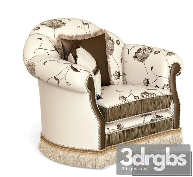 Classic Luxury Armchair 11 3D Model Free