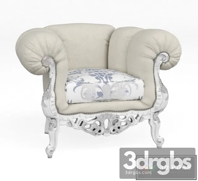 Classic Luxury Armchair 12 3D Model Free