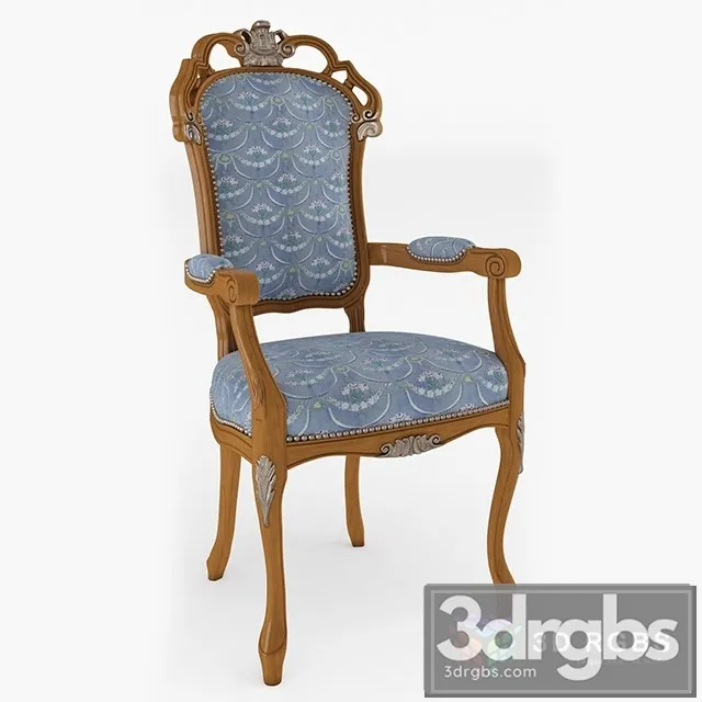 Classic Luxury Armchair 16 3D Model Free