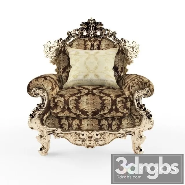 Classic Luxury Armchair 3D Model Free