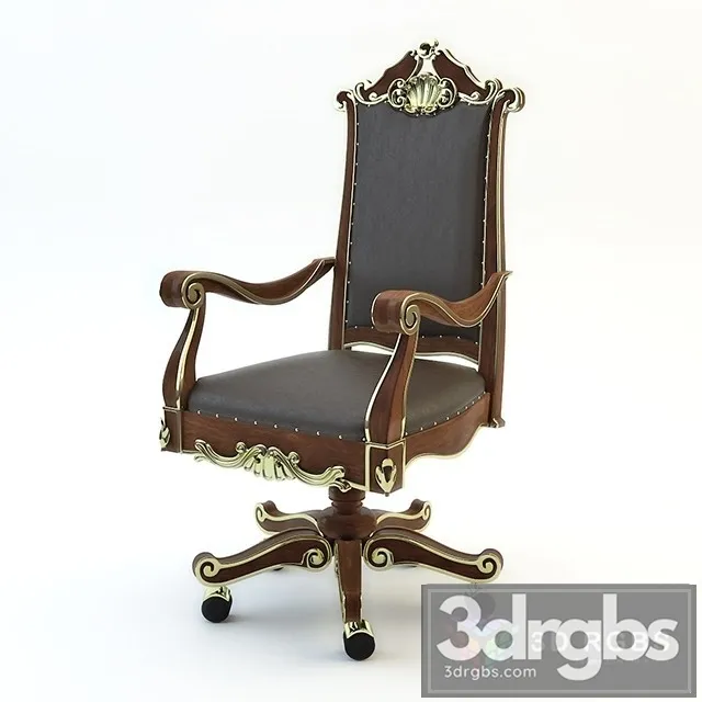 Classic Luxury Office Chair 3D Model Free