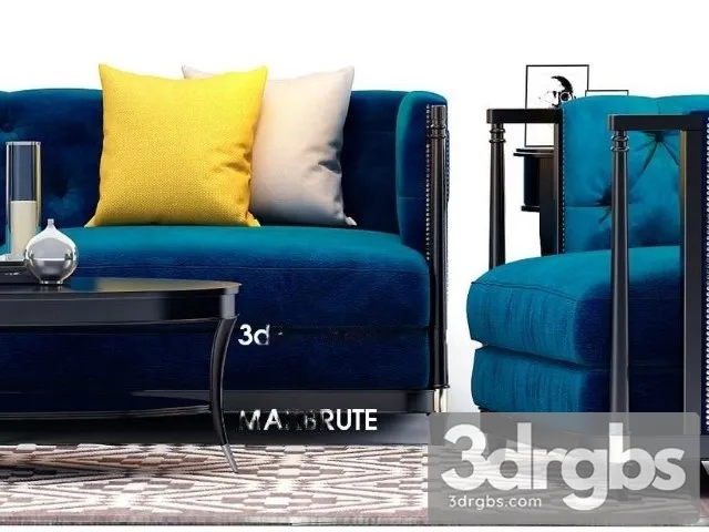 Classic Luxury Sofa 3D Model Free