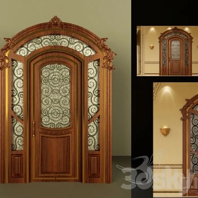 Classic Main Door 3D Model