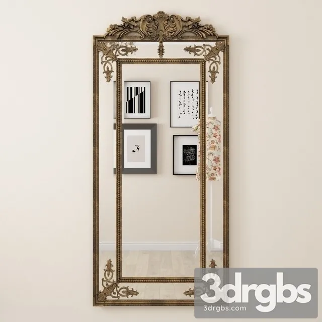 Classic Mirror 07 3D Model Download