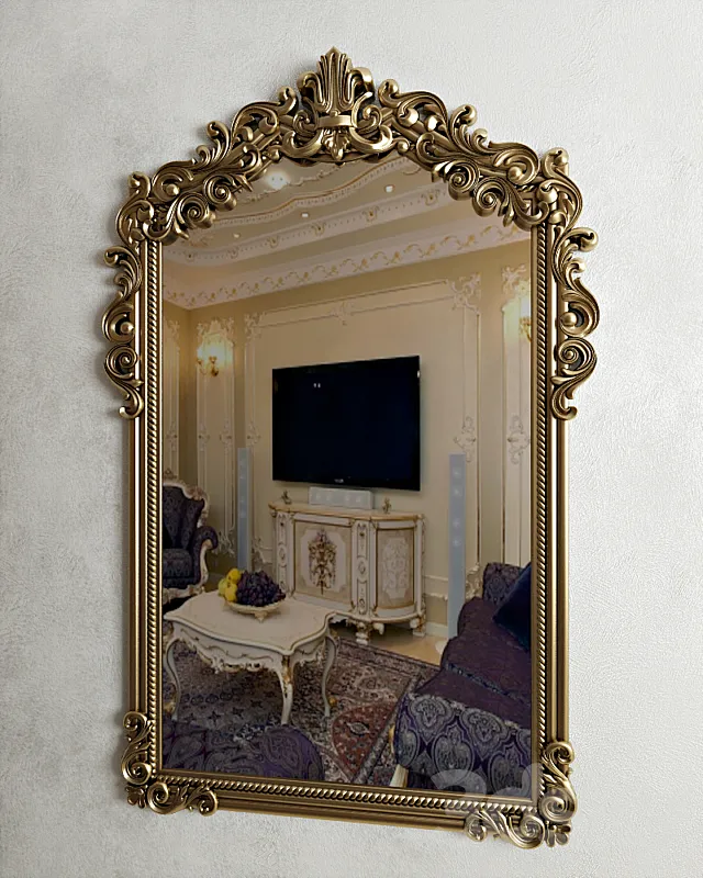 Classic mirror design 3D Model