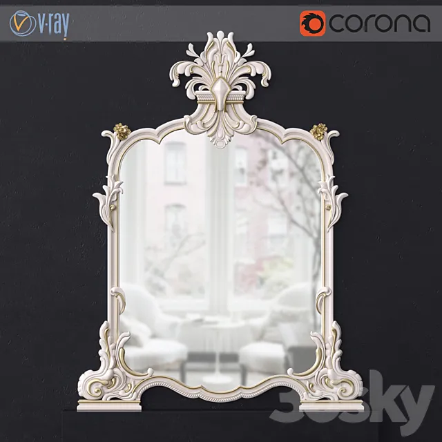 Classic mirror Silik 3D Model