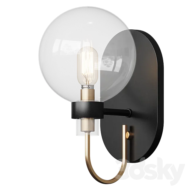 Classic Mod Globe Sconce wall lamp 3DModel
