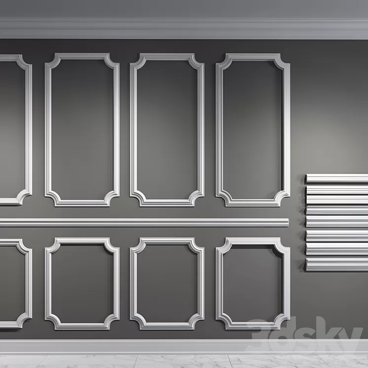 Classic moldings 3D Model