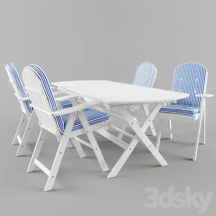 Classic outdoor seating 3D Model