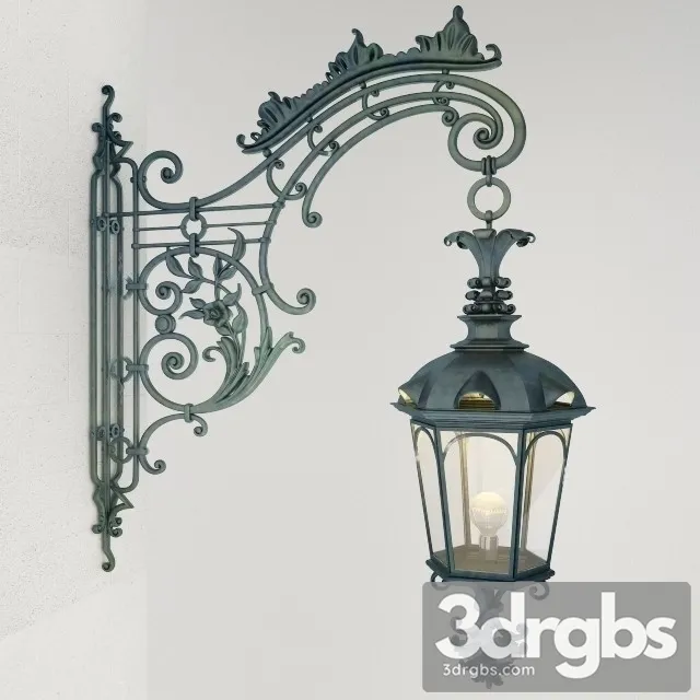 Classic Outdoor Wall Lamp 3D Model Free