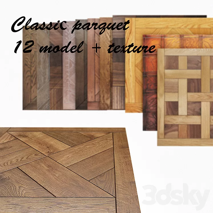 Classic parquet 3D Model