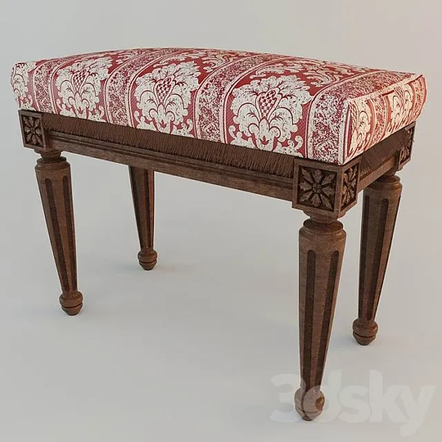 Classic pouf 3D Model